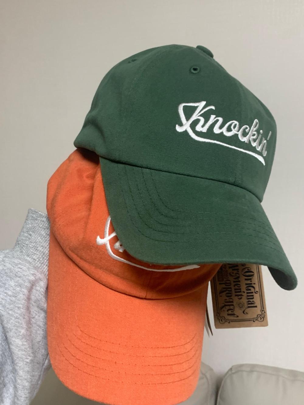 ogarp☆KNOCKIN LOGO B.B CAP KNOCKIN LOGO B.B CAP GREEN - OGARP